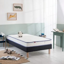 Ensemble sommier et matelas enfant mousse ferme Merinos Sun