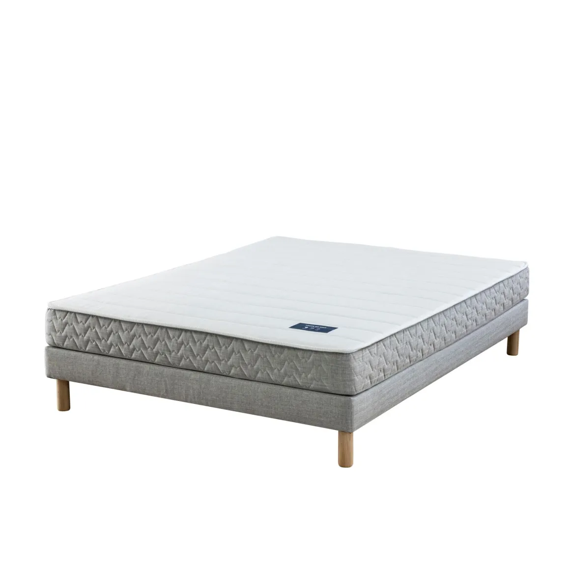 Ensemble sommier et matelas latex & mousse ferme Terre de Nuit Aisance 2.0