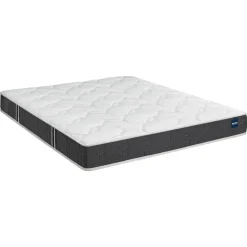Ensemble sommier et matelas mousse ferme Bultex Essential Gris
