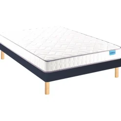 Ensemble sommier et matelas mousse HD et mémoire de forme très ferme Merinos Chill Bed