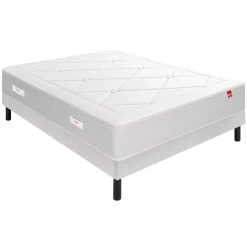 Ensemble sommier et matelas ressorts multi-actifs mi-ferme Epeda Échappée
