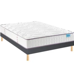 Ensemble sommier et matelas ressorts ensachés ferme Merinos Cosy Lit