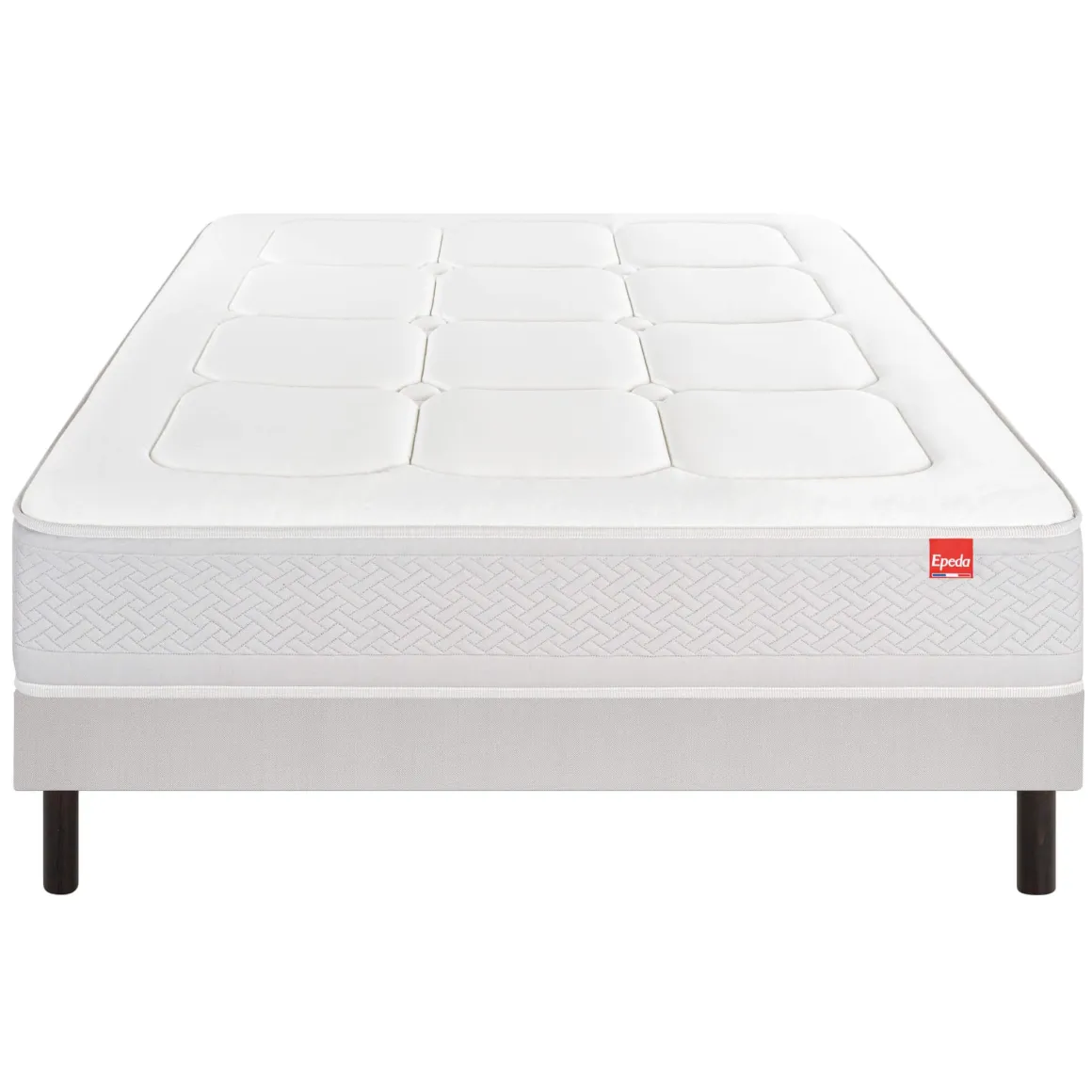 Ensemble sommier et matelas ressorts multi-actifs ferme Epeda Inoubliable