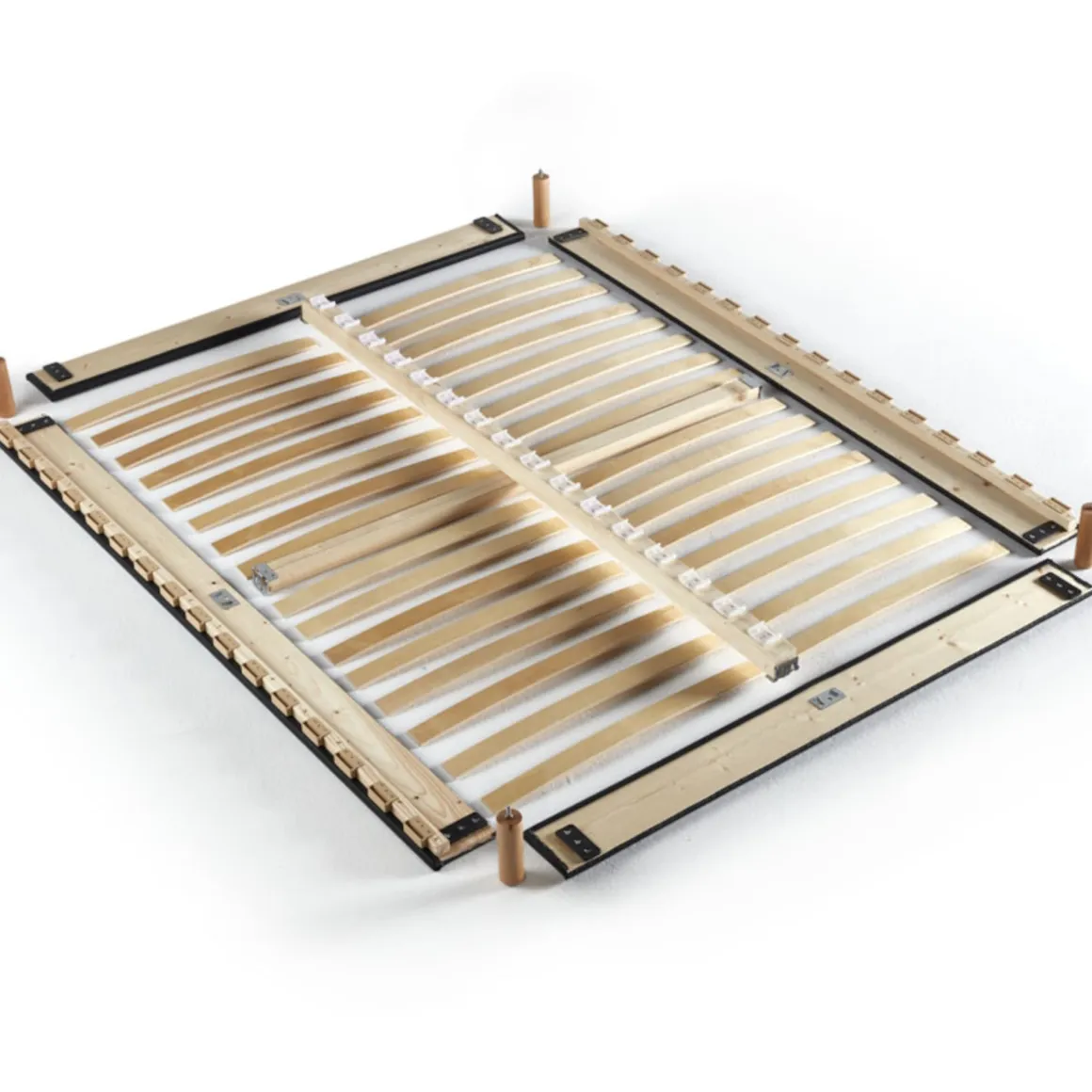 Ensemble sommier et matelas ressorts ensachés ferme Merinos Enjoy Bleu
