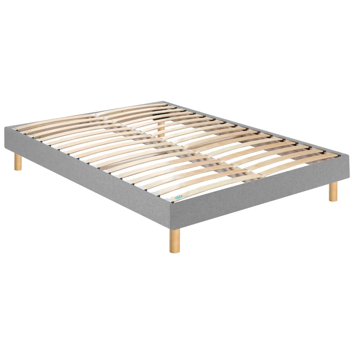 Ensemble sommier et matelas ressorts ensachés ferme Merinos Enjoy Bleu