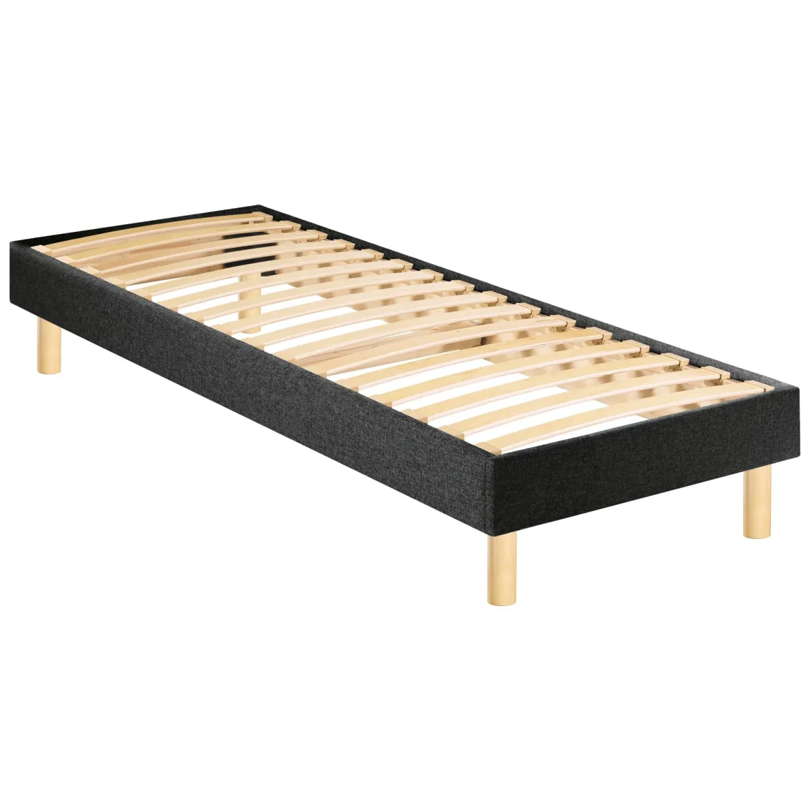 Ensemble sommier et matelas ressorts ensachés ferme Merinos Enjoy Bleu