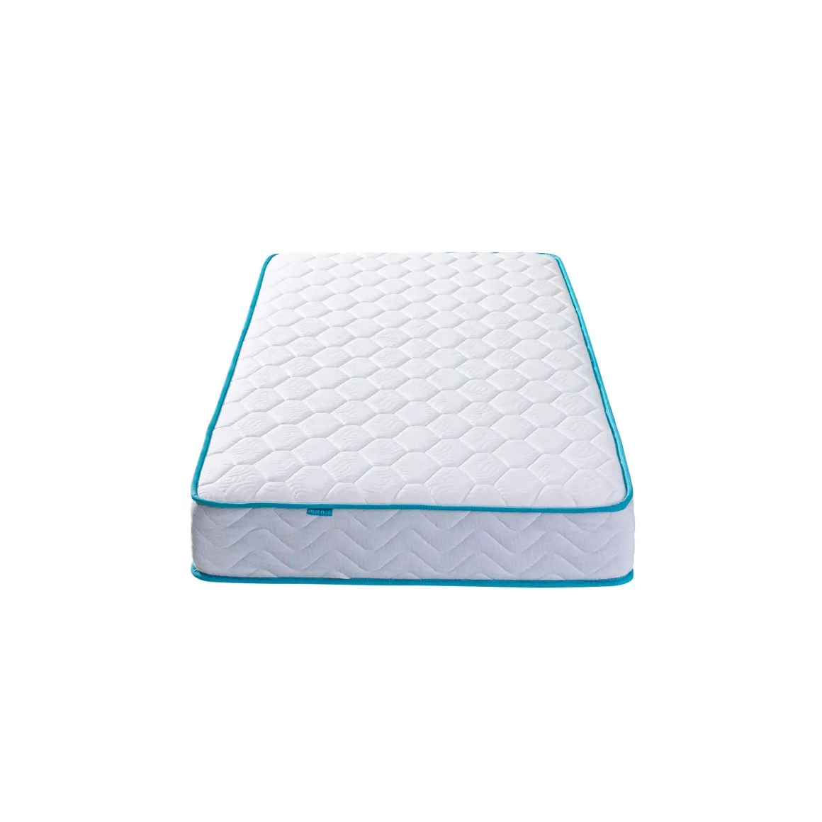 Ensemble sommier et matelas ressorts ensachés ferme Merinos Enjoy Bleu
