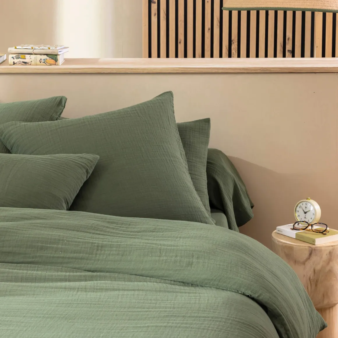 Housse de couette gaze de coton Terre de Nuit NOA