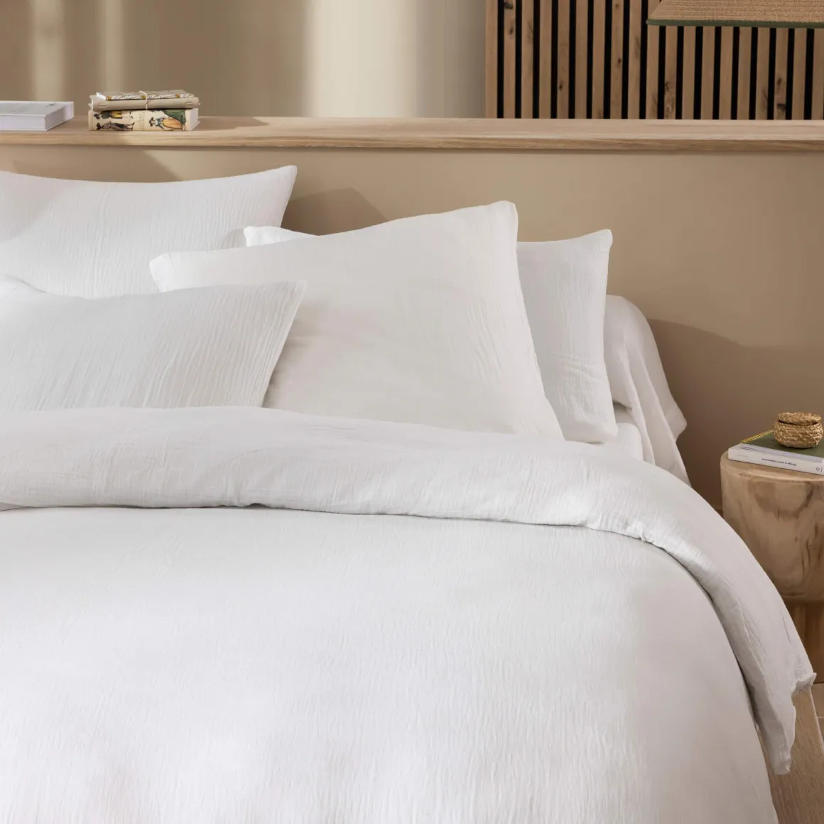 Housse de couette gaze de coton Terre de Nuit NOA