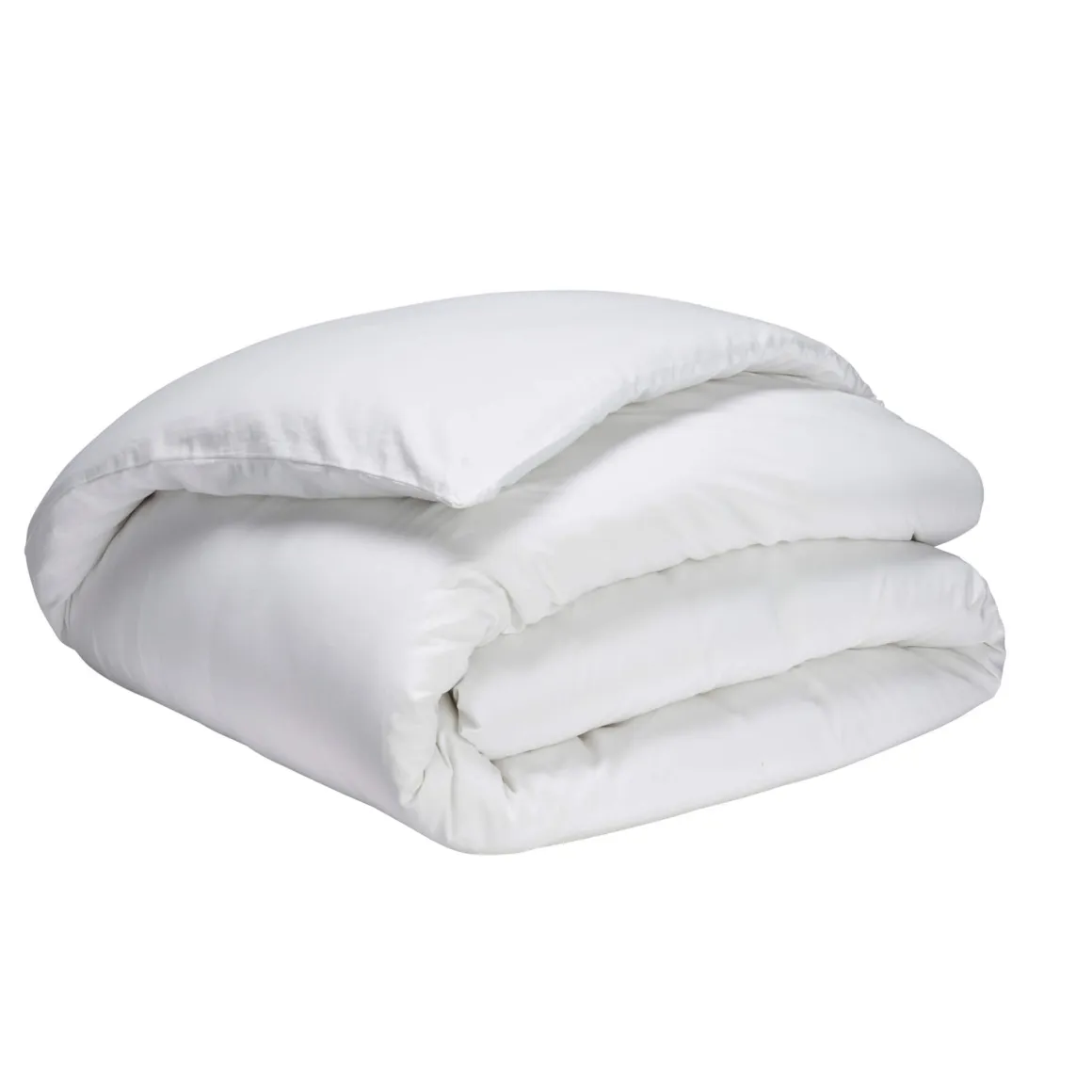 Housse de couette percale blanc