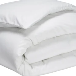 Housse de couette percale blanc