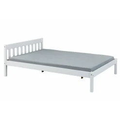 Lit adulte en bois massif blanc 140x200 - LT12001
