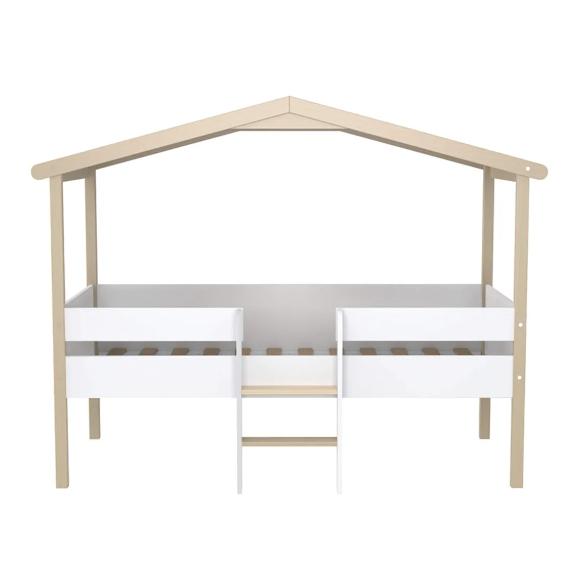 Lit cabane enfant en hêtre massif 90x190 - LT14051