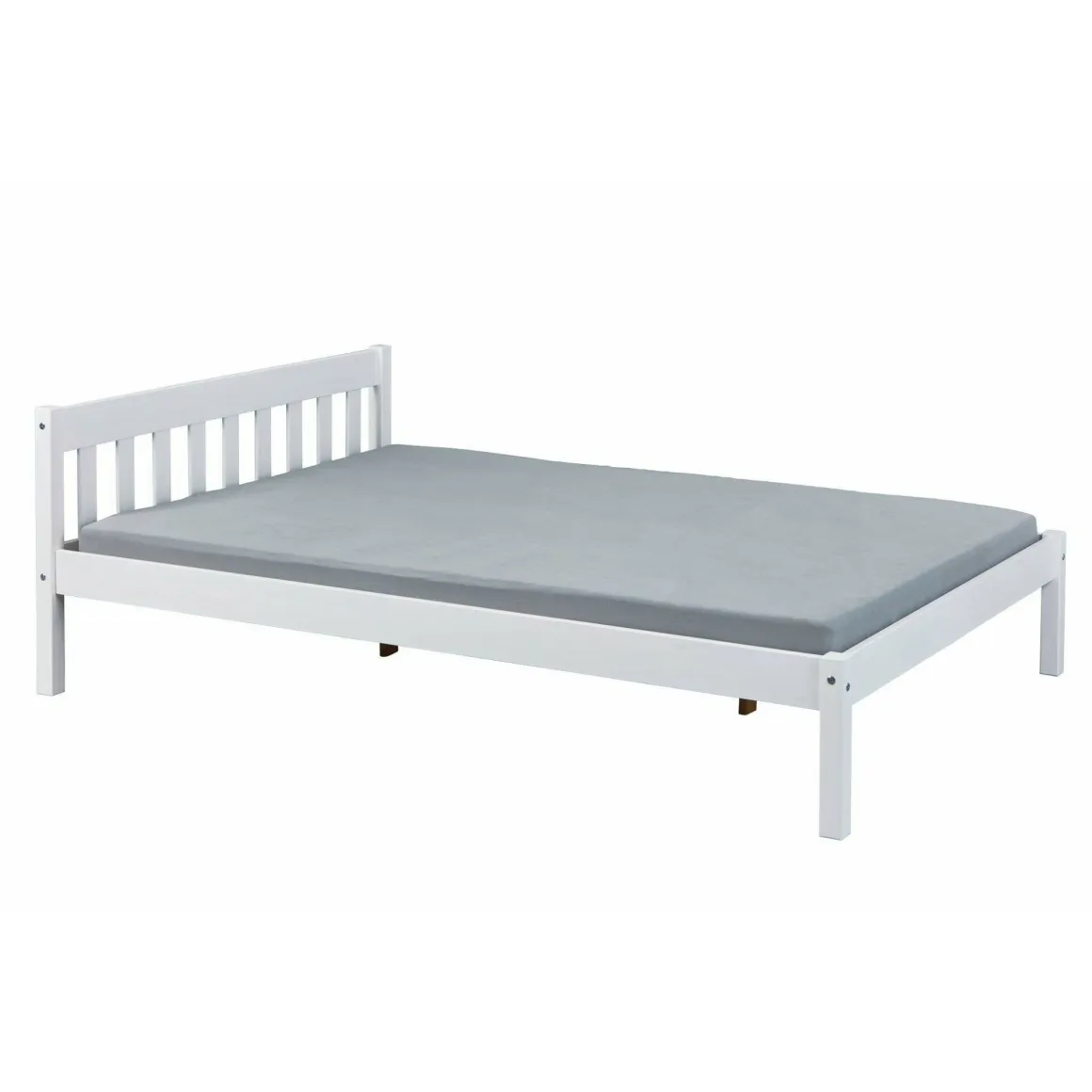 Lit enfant en bois massif blanc - LT12001