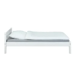 Lit enfant en bois massif blanc - LT12001