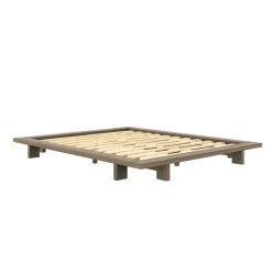 Lit en pin massif avec tables de chevet JAPAN