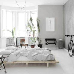 Lit futon JAPAN + matelas futon COMFORT écru