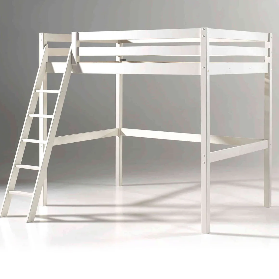 Lit Mezzanine Blanc Laqué - Terre de Nuit