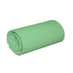 Lot de 2 draps housses jersey vert jade bonnet 30 cm 100% coton biologique