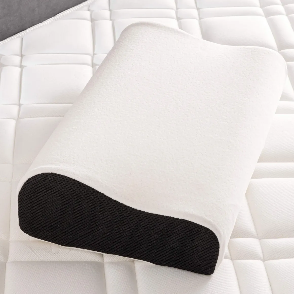 Lot de 2 oreillers ergonomiques Bultex à mémoire de forme 33x52