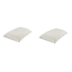 Lot de 2 oreillers latex et housses de protection Someo 40x60