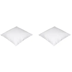 Lot de 2 oreillers luxe moelleux enveloppe percale anti-acariens Someo