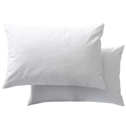 Lot de 2 protège oreillers 100% coton anti-acariens - SOMEO