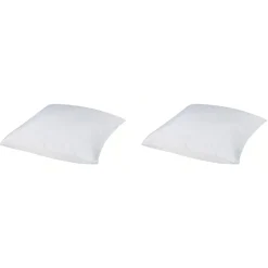 Lot de 2 protège oreillers molleton 100% coton