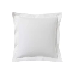 Lot de 2 taies d'oreillers blanc 100% coton