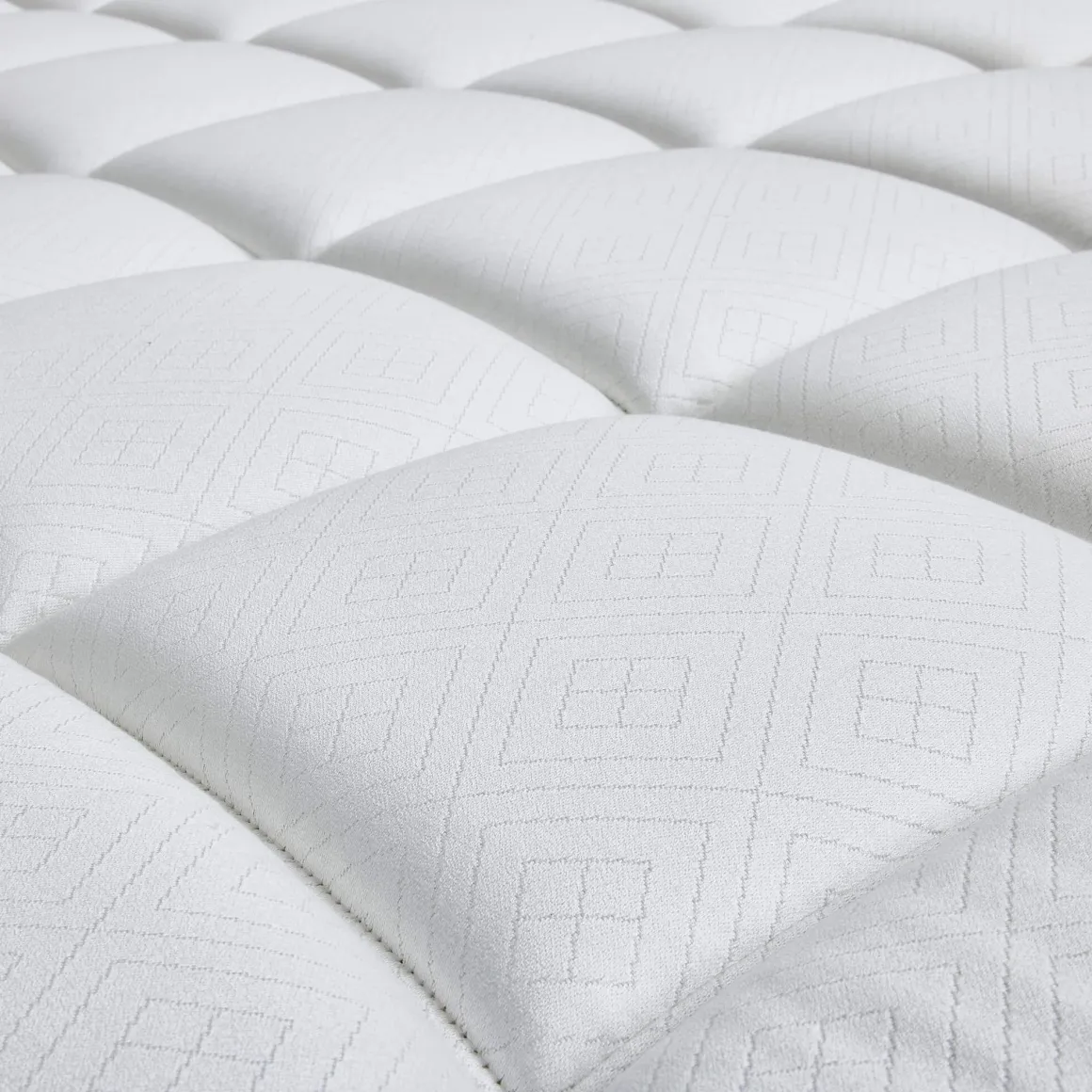 Matelas capitonné Epeda ressorts ensachés, cachemire et soie Le Majestueux