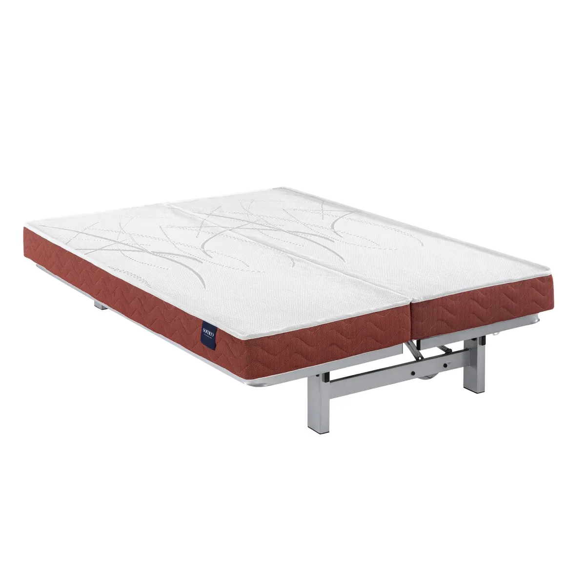 Matelas clic-clac 100% latex Crépuscule 400 - SOMEO