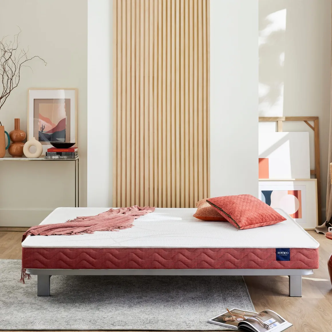 Matelas clic-clac 100% latex Crépuscule 400 - SOMEO