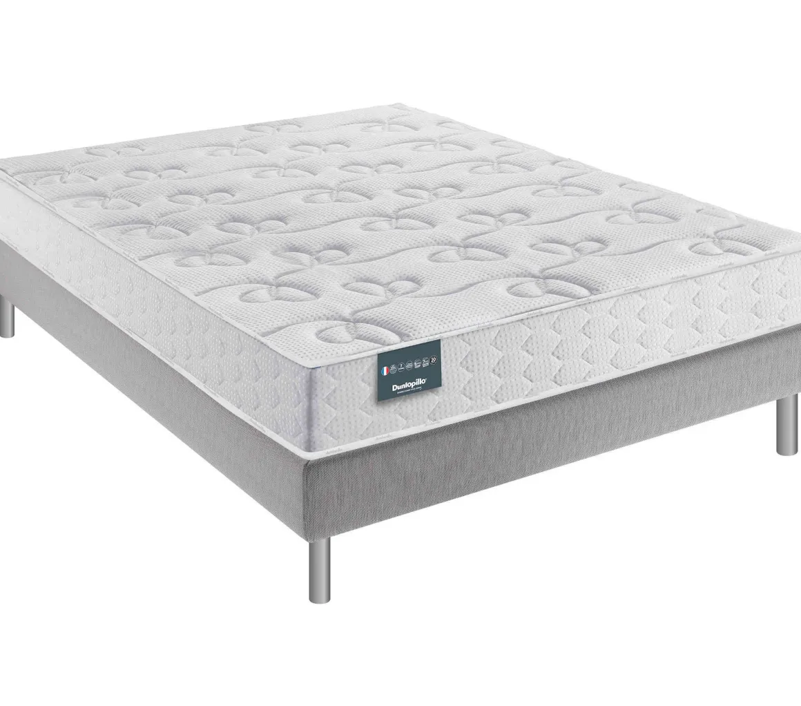 Matelas Dunlopillo 100% latex ferme 7 zones 20cm DAHLIA