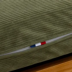 Matelas futon mémoire de forme ferme tissu velours côtelé - Terre de Nuit