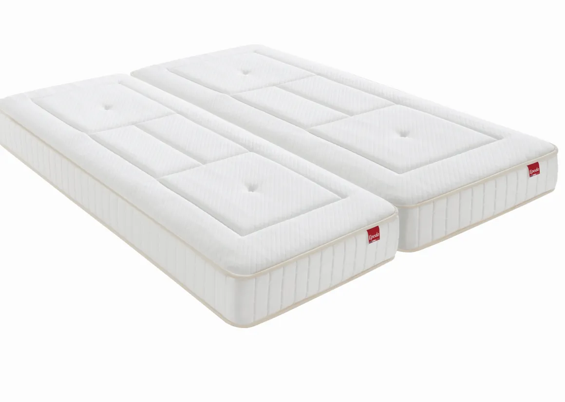 Matelas lit électrique en ressorts ensachés et mémoire de forme Epeda Balade