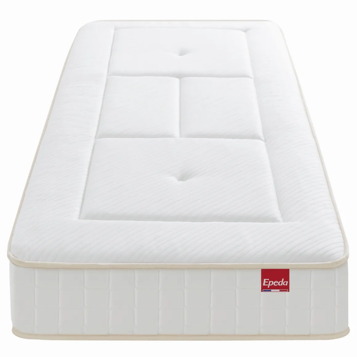 Matelas lit électrique en ressorts ensachés et mémoire de forme Epeda Balade