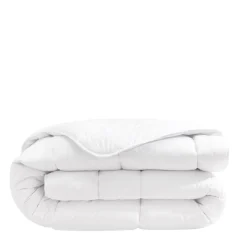 Pack couette mi-saison 350g et oreiller éco naturel moelleux enveloppe coton bio Someo