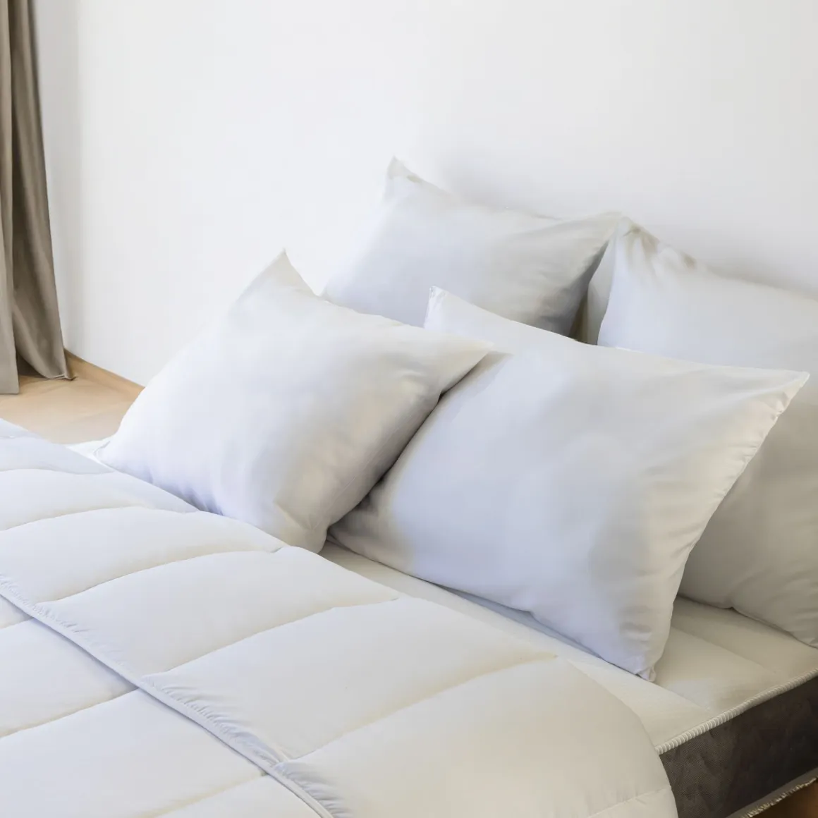 Pack couette été et oreiller anti-acariens et anti-bactériens