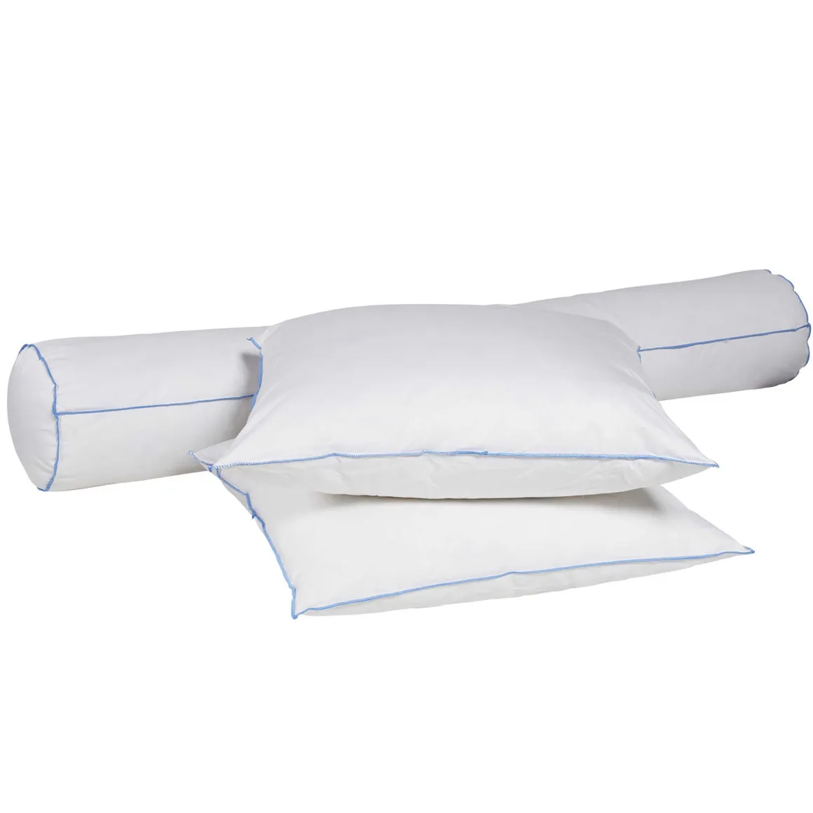 Pack oreiller et traversin moelleux/ferme duvet de canard anti-allergènes Someo