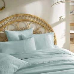 Parure de lit 100% coton broderie anglaise