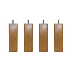 4 pieds carré bois 15 cm