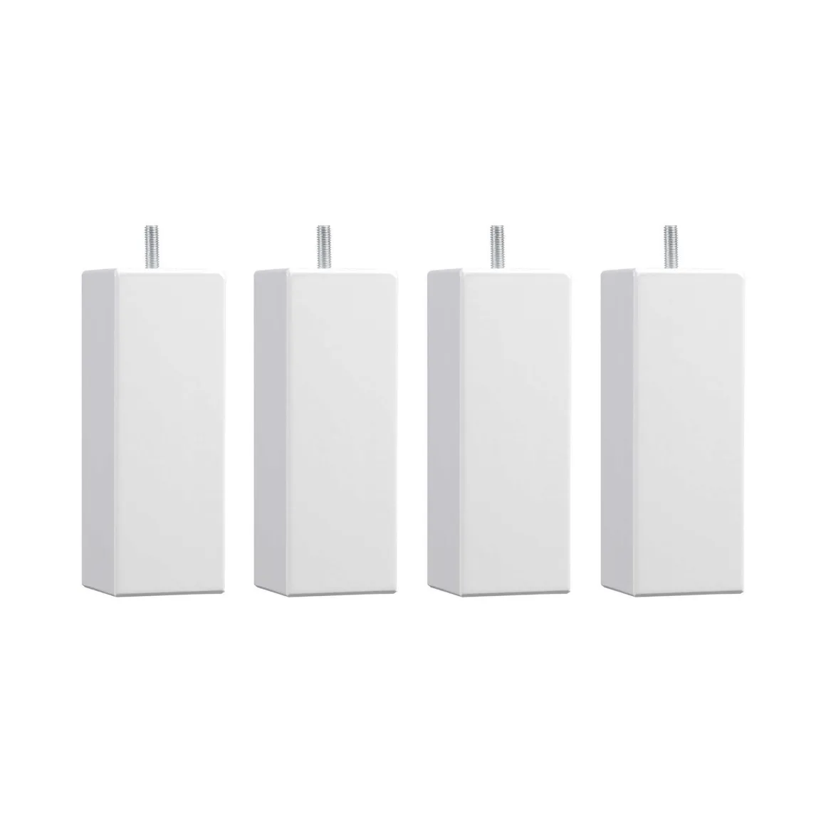 4 pieds carrés bois blanc