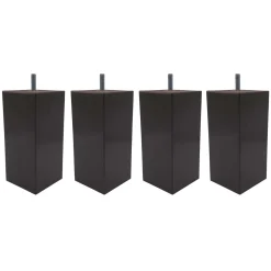 4 pieds carrés bois taupe