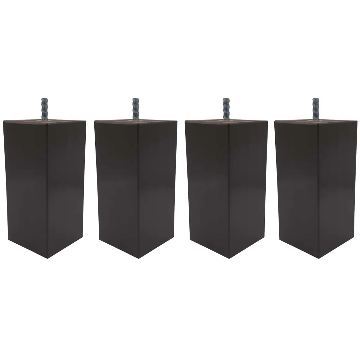 4 pieds carrés bois taupe