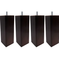4 pieds carrés bois wengué