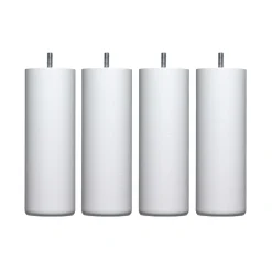 4 pieds cylindriques bois