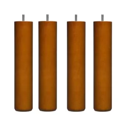 4 pieds cylindriques bois