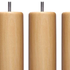 4 pieds cylindriques bois