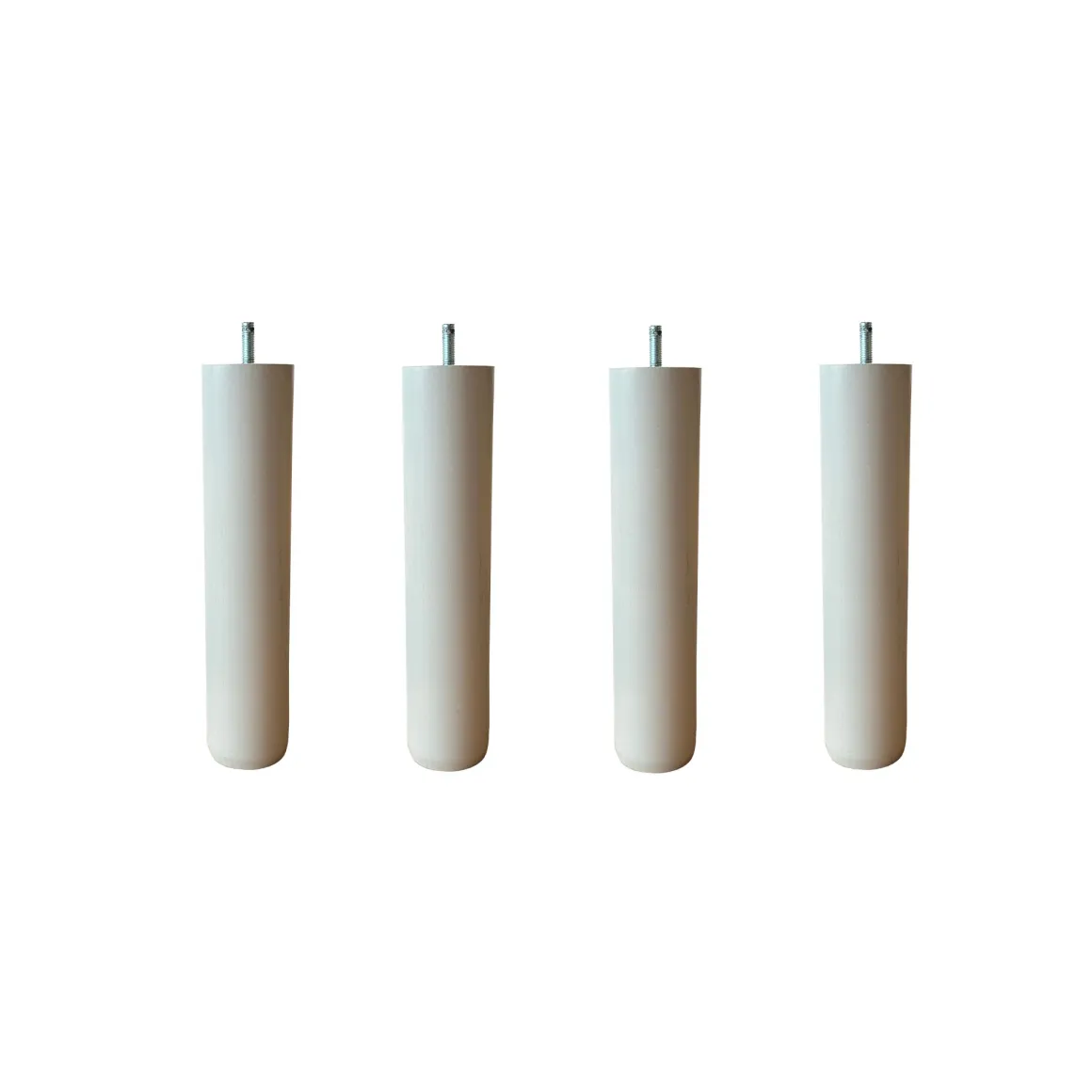 4 pieds cylindriques bois
