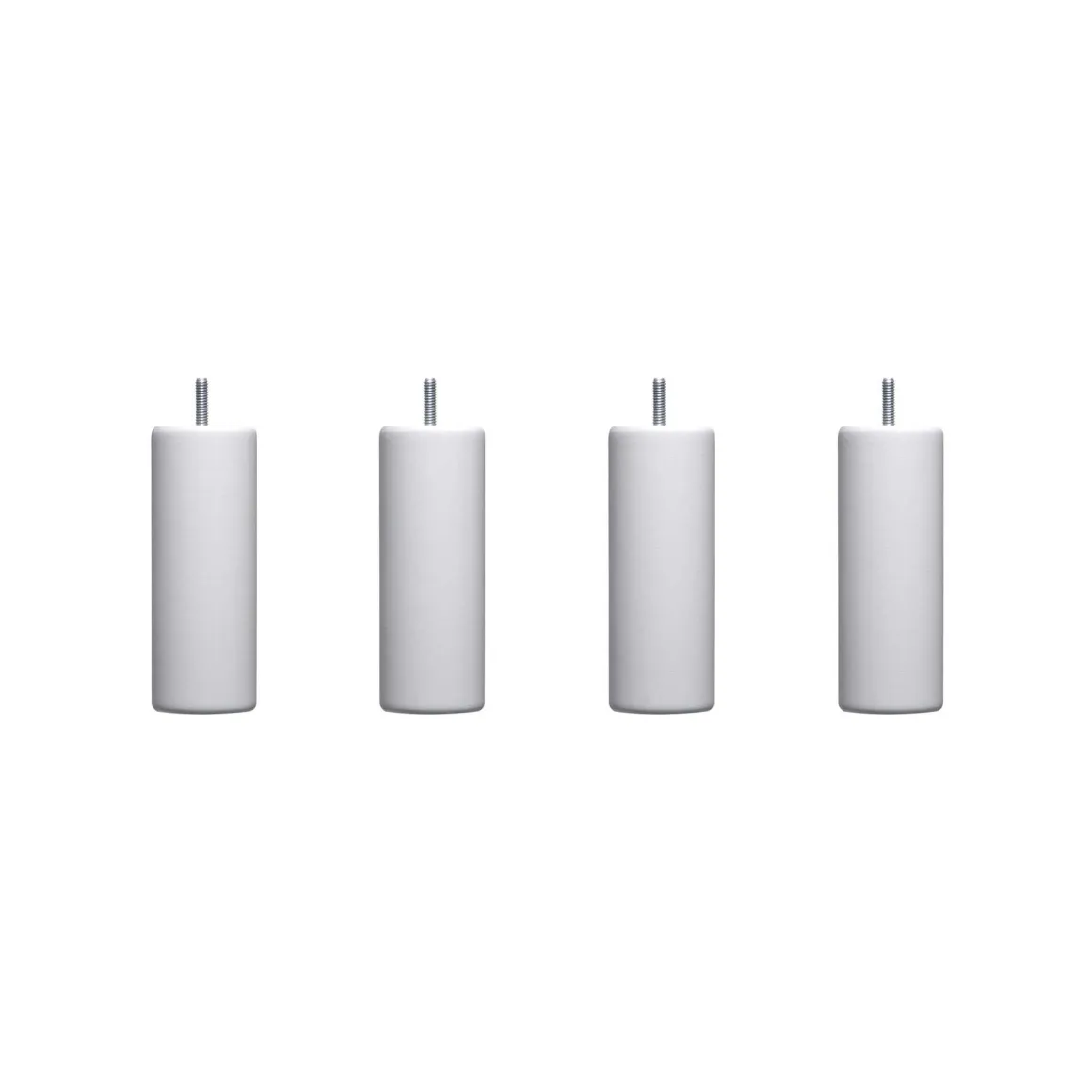 4 pieds cylindriques bois